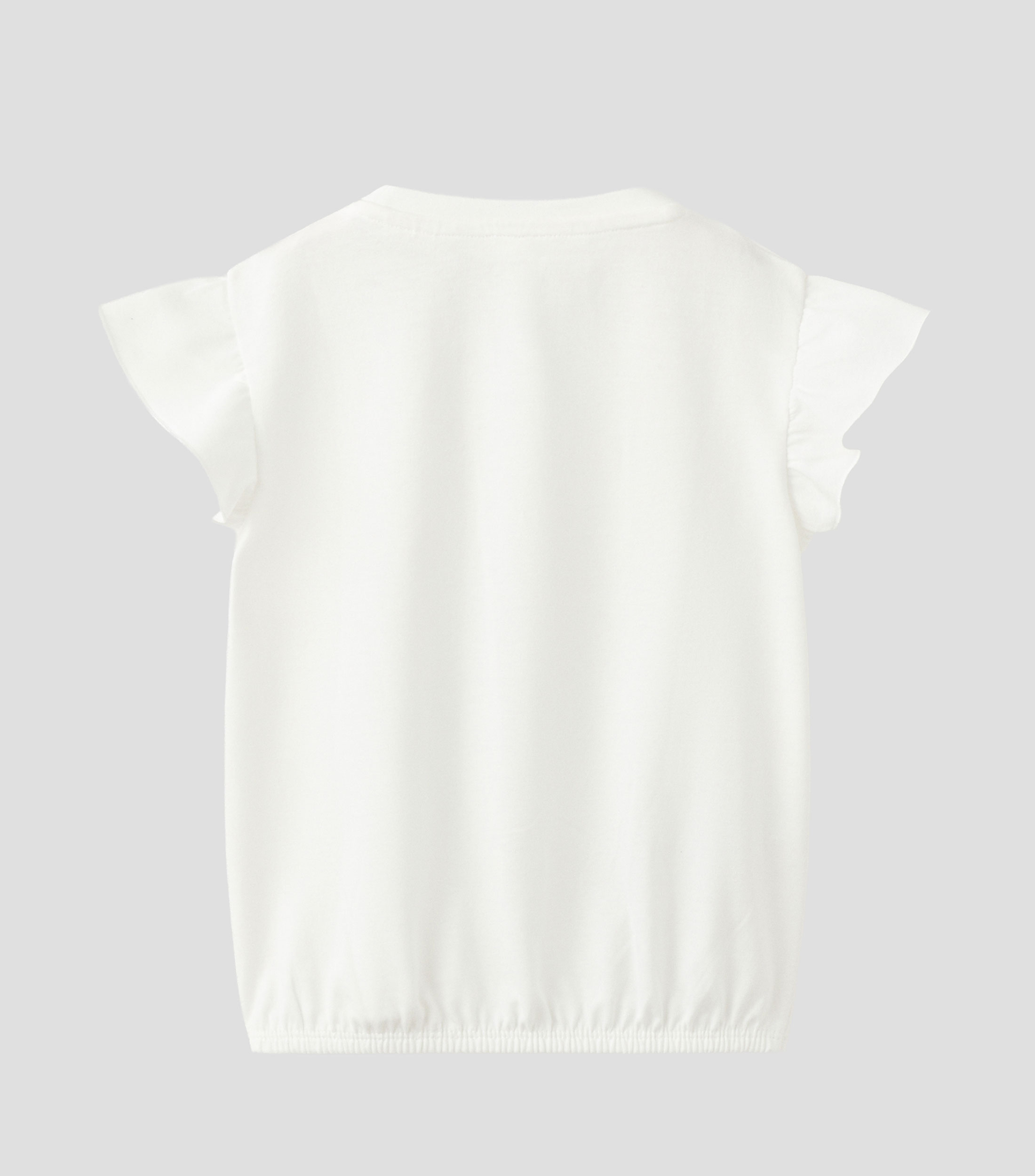 Playera cuello redondo manga corta estampada Niña